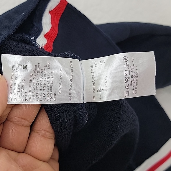 Thom Browne men's stripe hoodie cettire navy blue size 3 - Picture 15 of 15